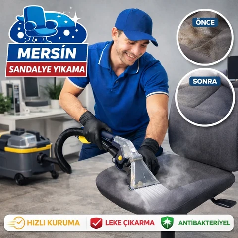 Mersin sandalye yıkama hizmeti - kirli sandalye temizlik sonrası