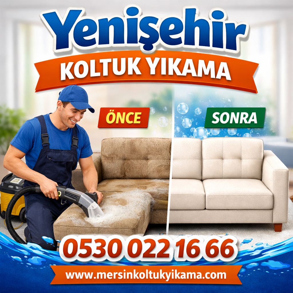 Yenişehir'de koltuk yıkama hizmeti, modern bir rezidansta koltuk temizliği