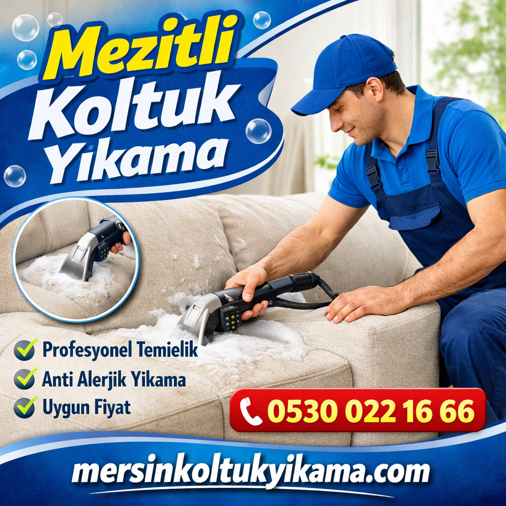 Mezitli'de koltuk yıkama hizmeti, uzman teknisyen bir evde koltuk temizliği yaparken